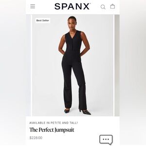 SPANX The Perfect Jumpsuit Black Size Small